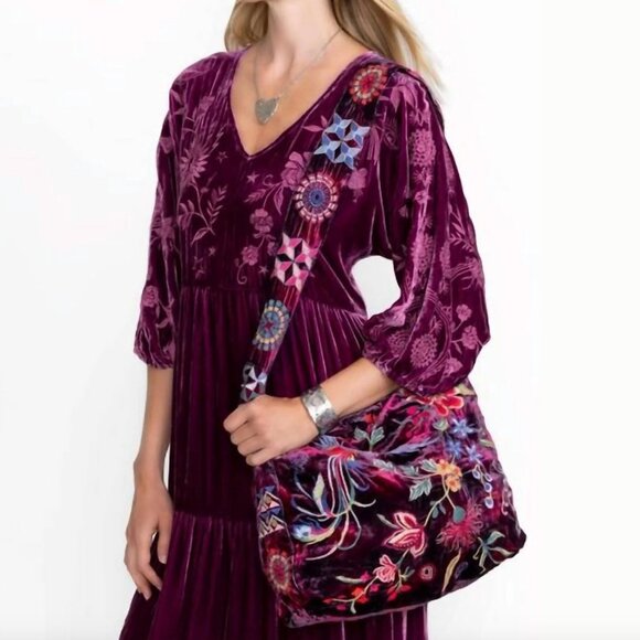 Johnny Was Multicolor Floral Tote Bag - Picture 2 of 9